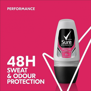 Sure Essential Protection Original Dry Antiperspirant Deodorant Roll-On