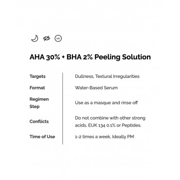 The Ordinary AHA 30% + BHA 2% Peeling Solution 30ml