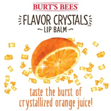 Burt's Bees Sweet Orange Flavor Crystals Lip Balm
