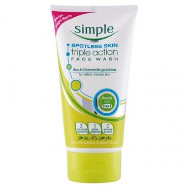 Simple Spotless Skin Triple Action Face Wash
